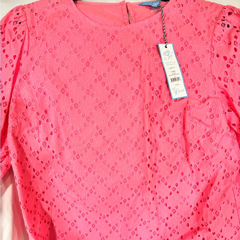 Draper James Sachet Pink Eyelet Top
